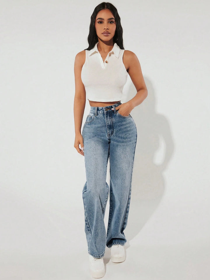 Jeans SHEIN, albastru