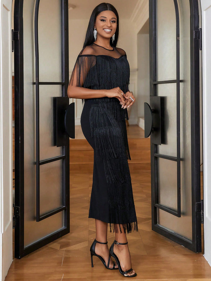 Rochie maxi SHEIN, negru