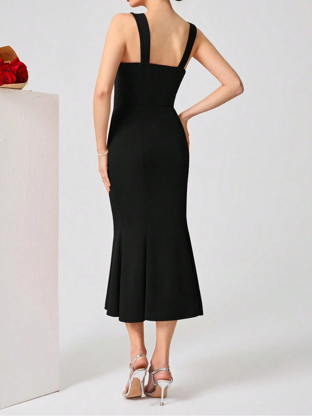 Rochie midi SHEIN, negru