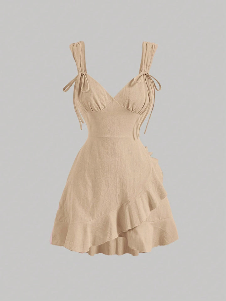 SHEIN mini ruha, bézs
