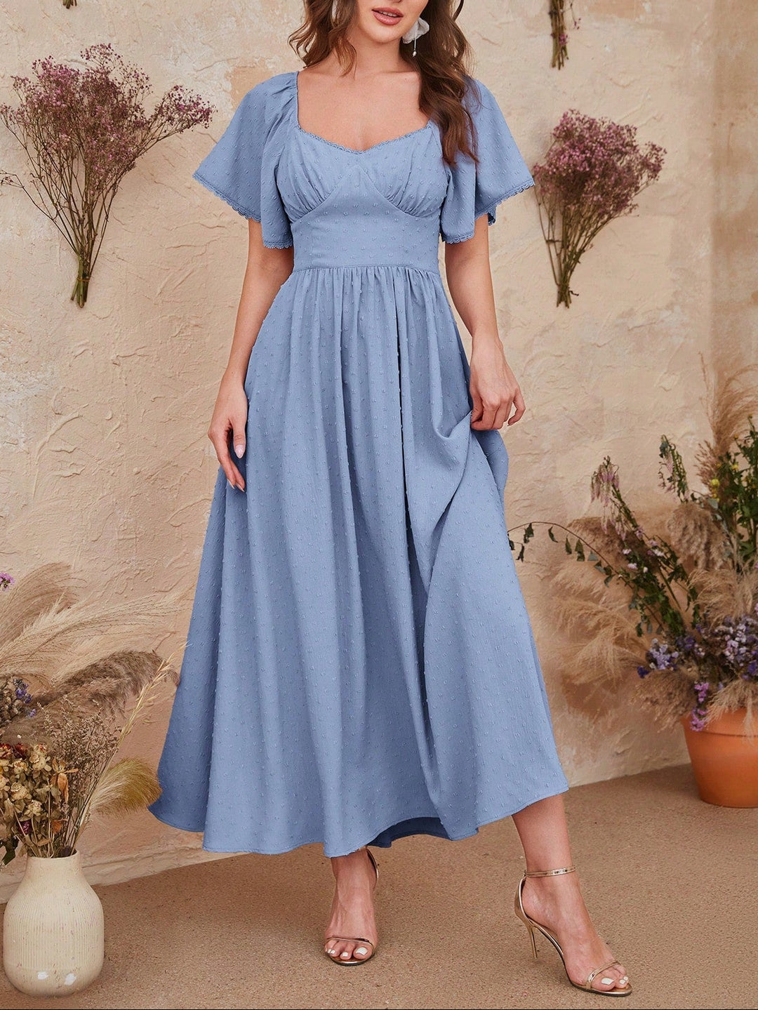 Rochie midi SHEIN, albastru