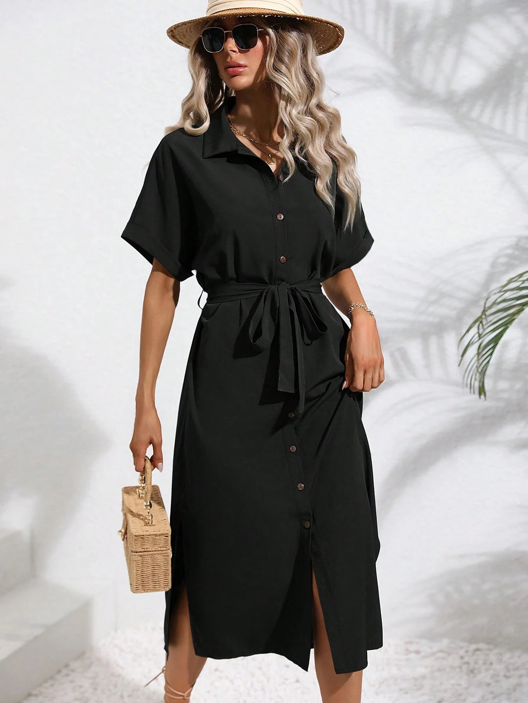 Rochie midi SHEIN, negru
