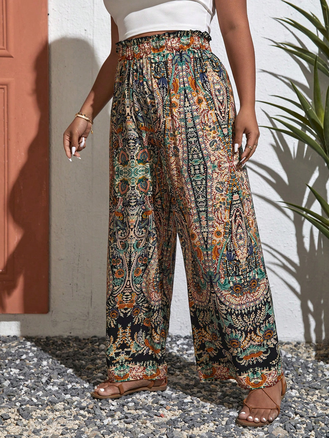 Pantaloni Shein Curve+, mix culori