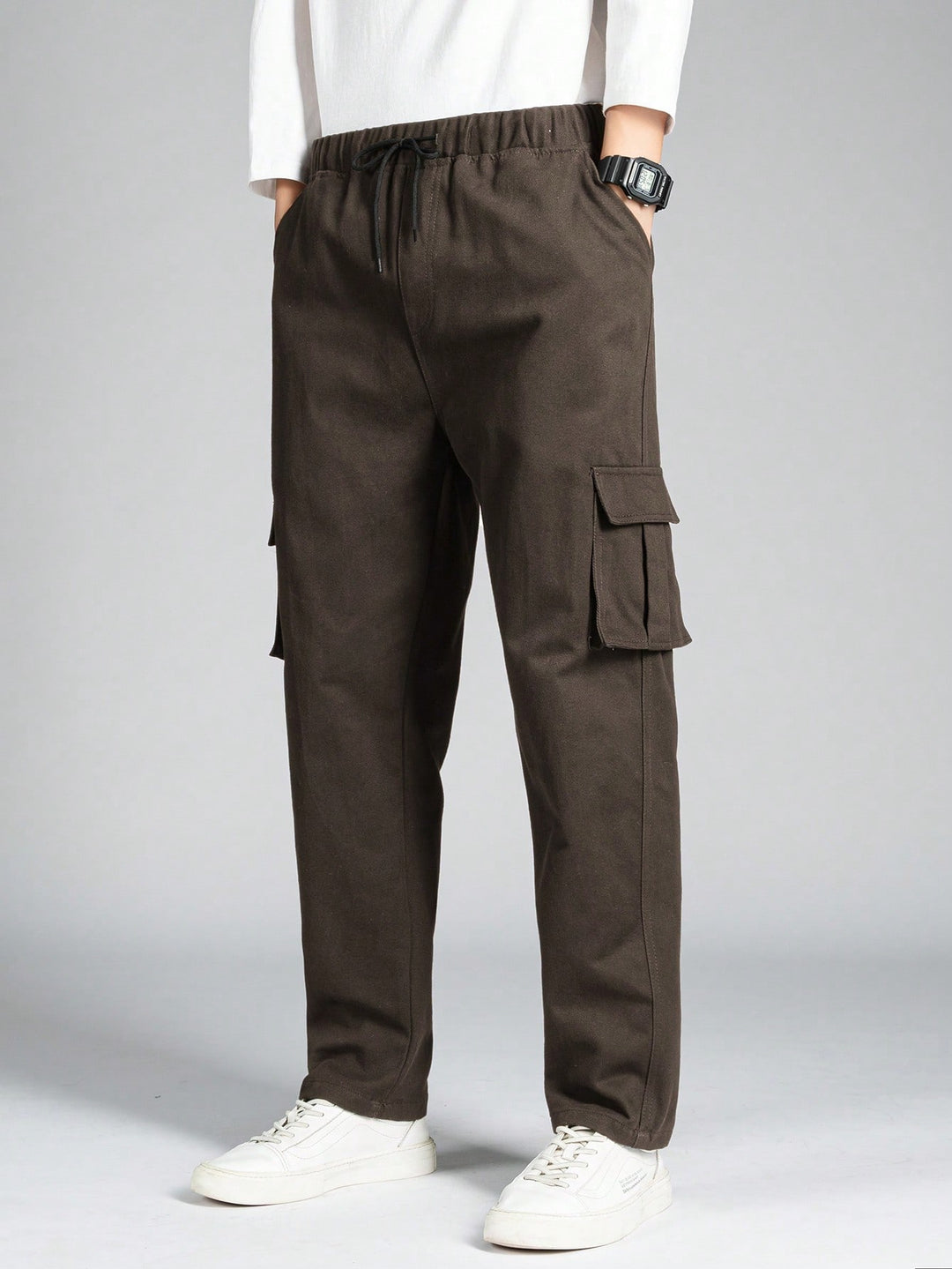 Pantalon SHEIN, maro
