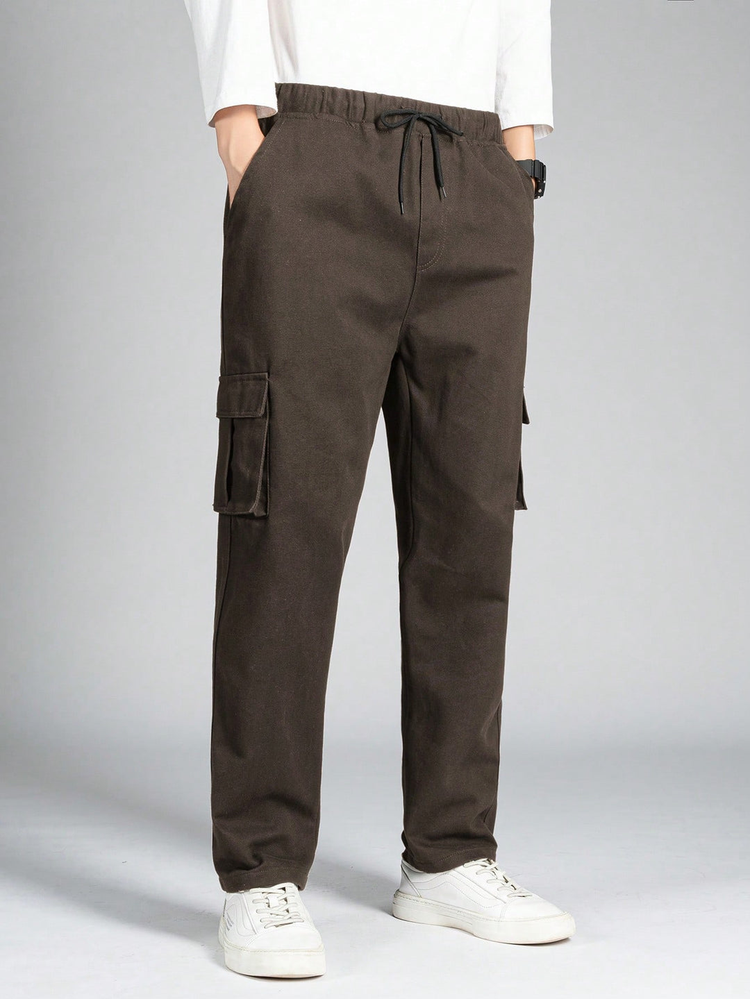 Pantalon SHEIN, maro