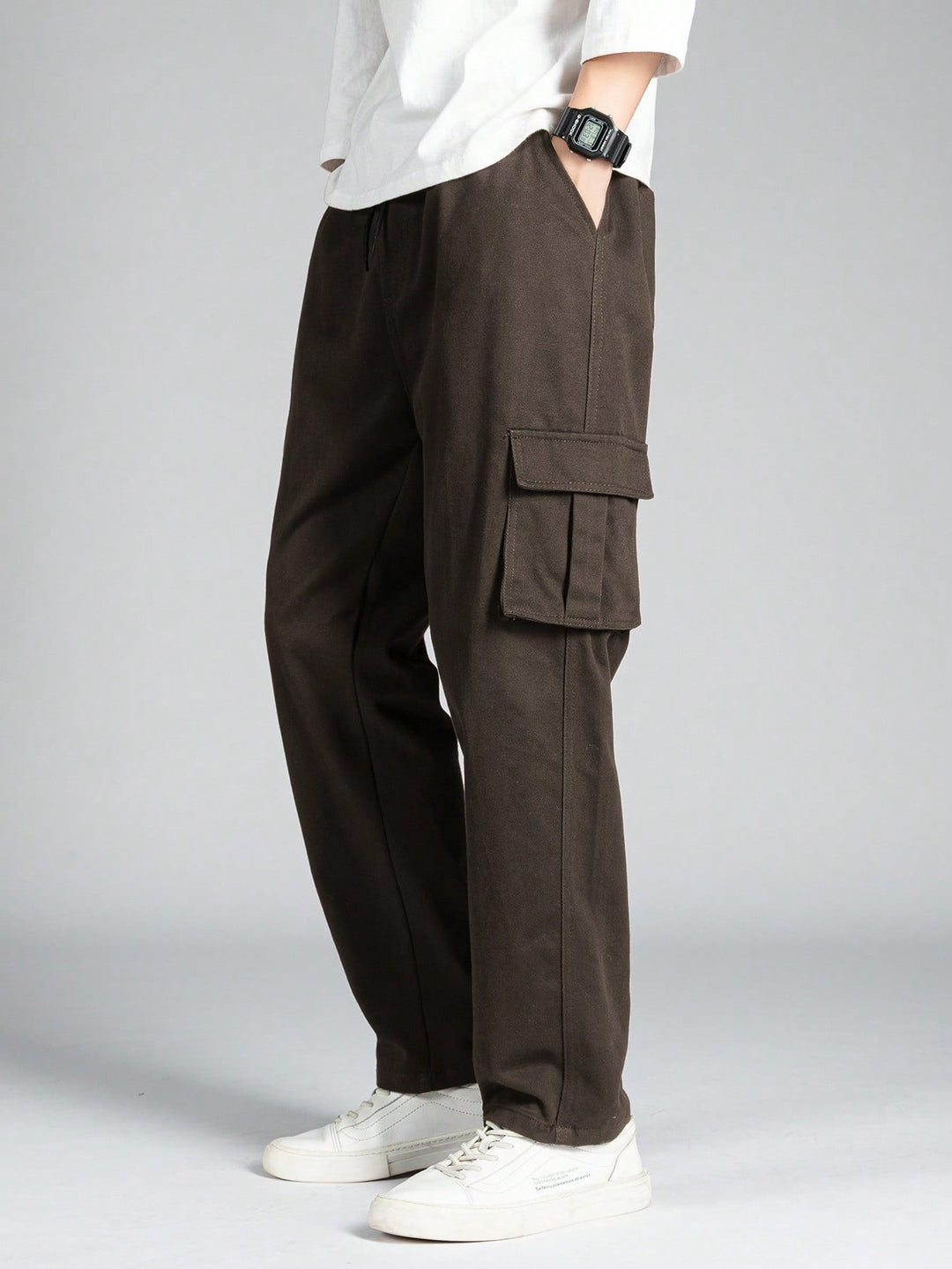 Pantalon SHEIN, maro