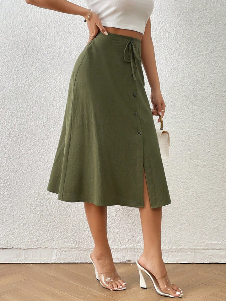 Fustă maxi Shein, verde