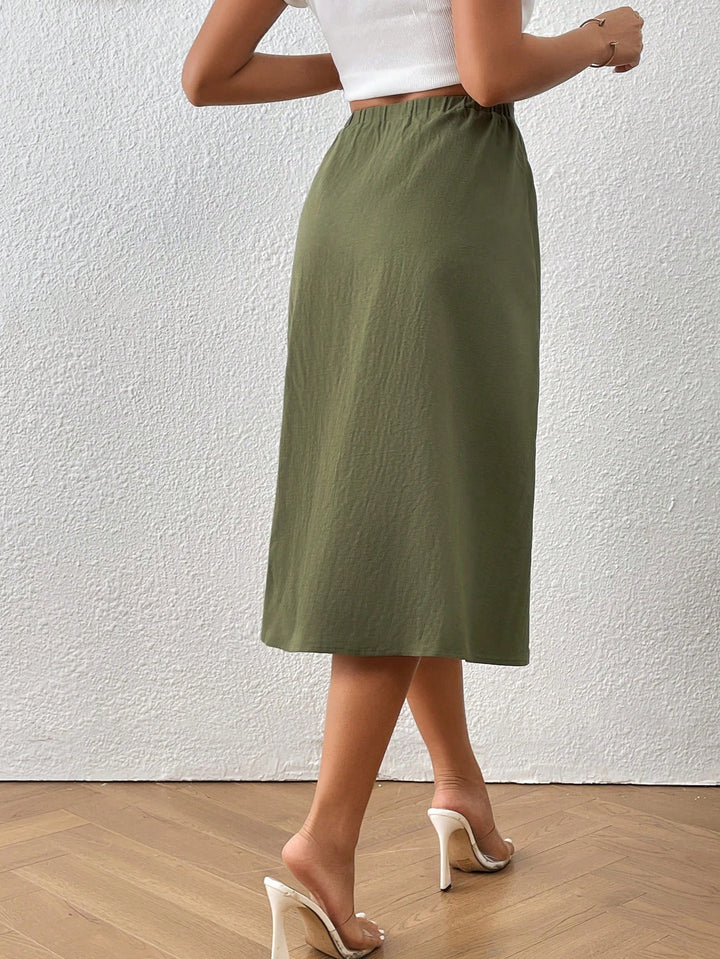 Fustă maxi Shein, verde