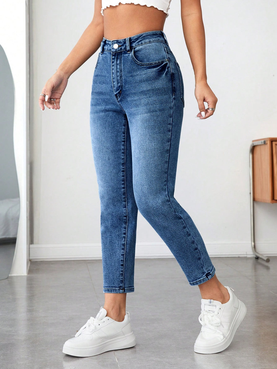 Jeans SHEIN, albastru