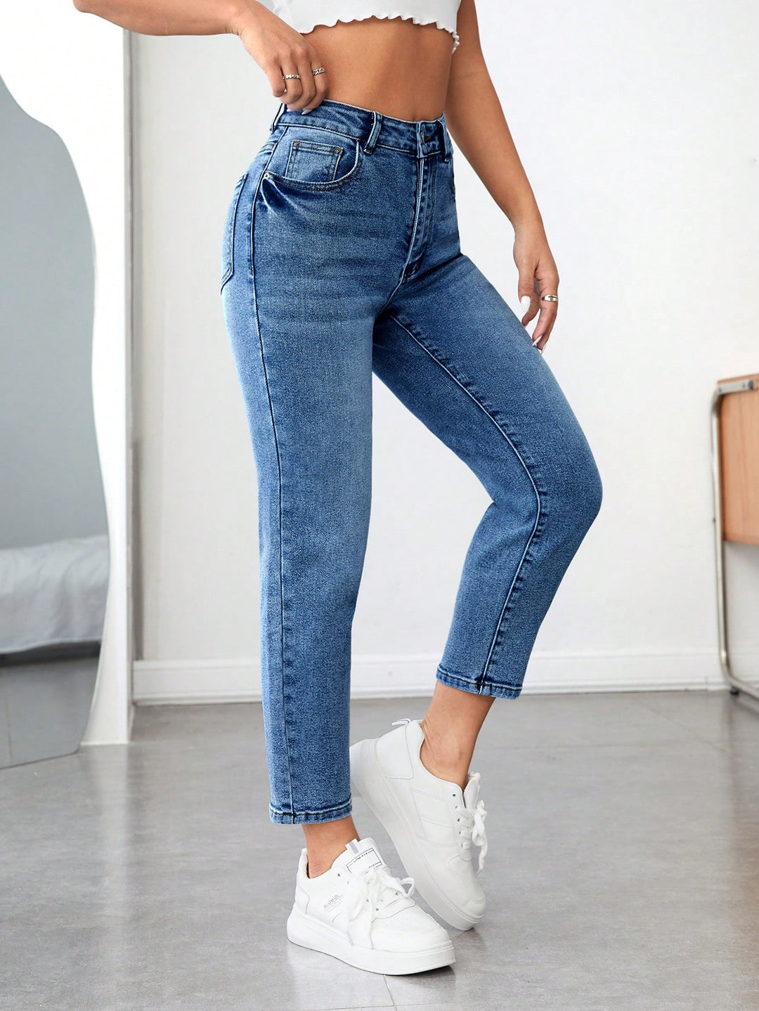 Jeans SHEIN, albastru