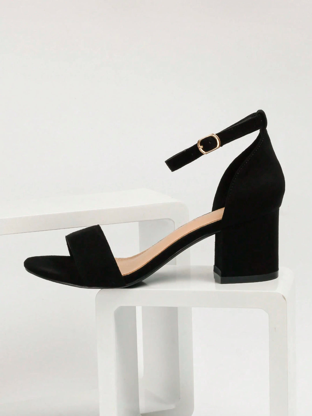 Sandale cu toc SHEIN, negru