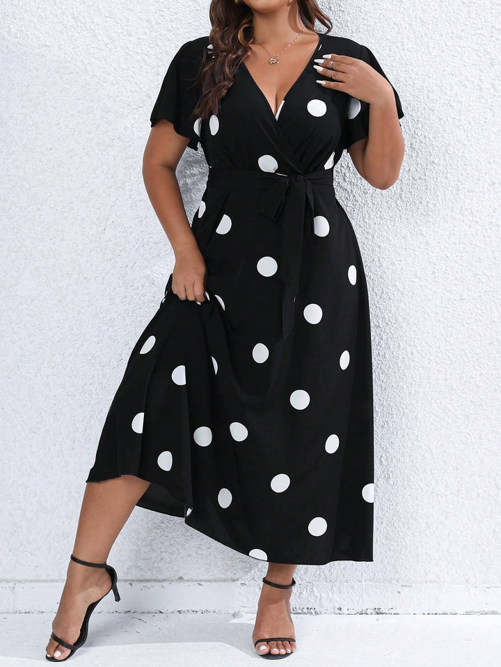 Rochie maxi Shein Curve+, negru
