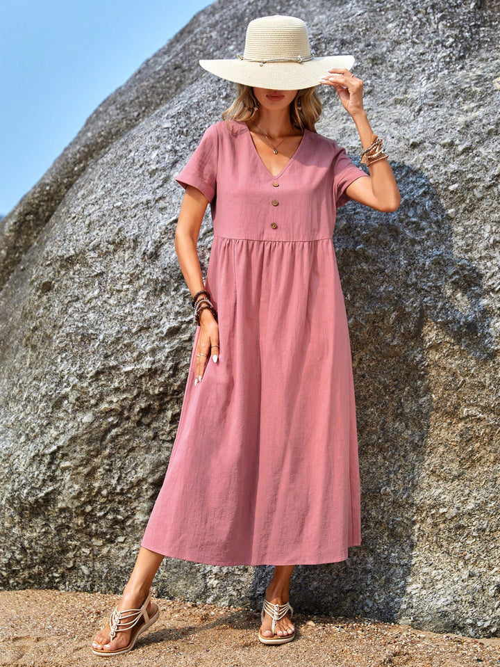 Rochie midi SHEIN, roz