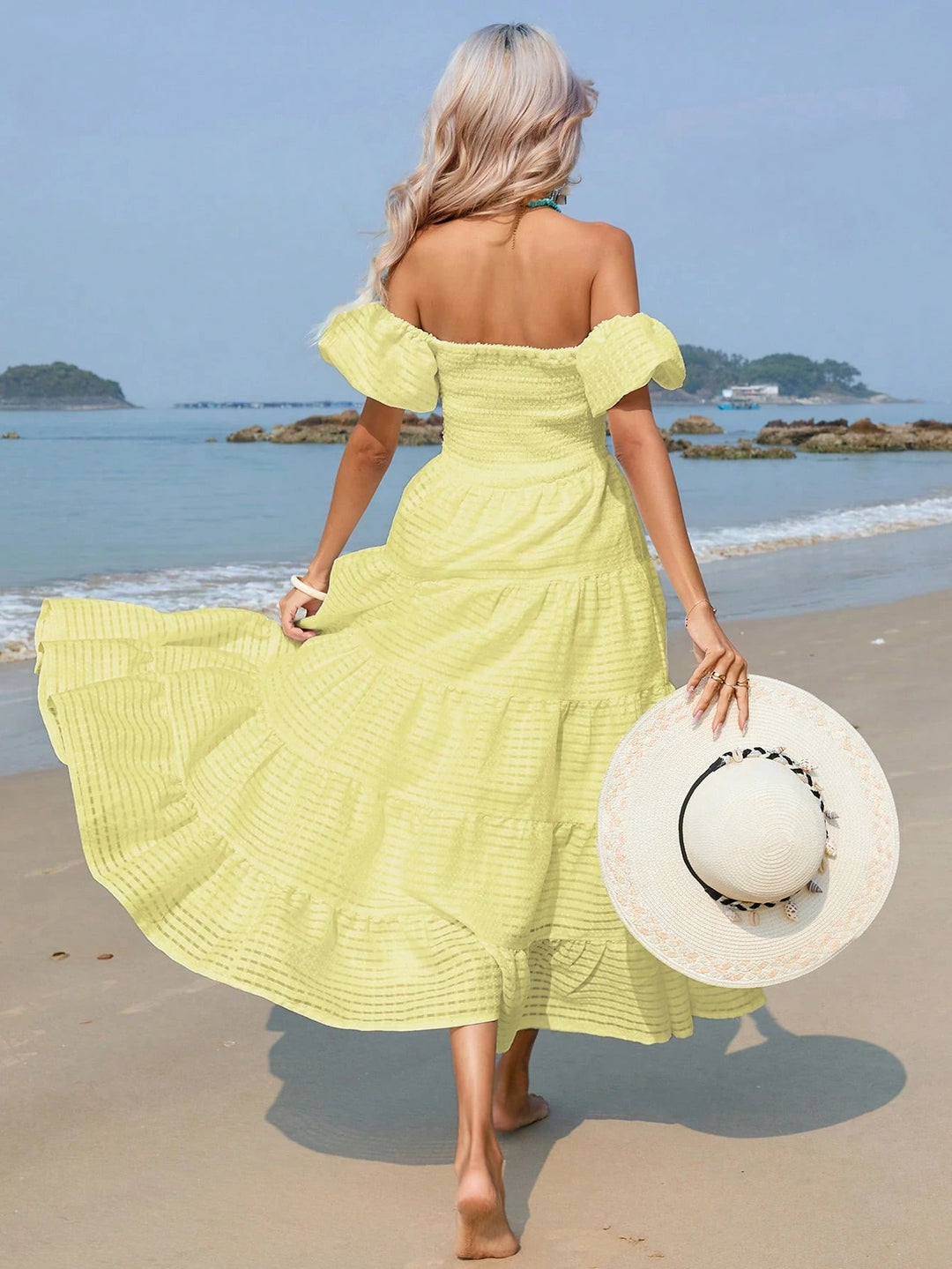 Rochie maxi SHEIN, galben