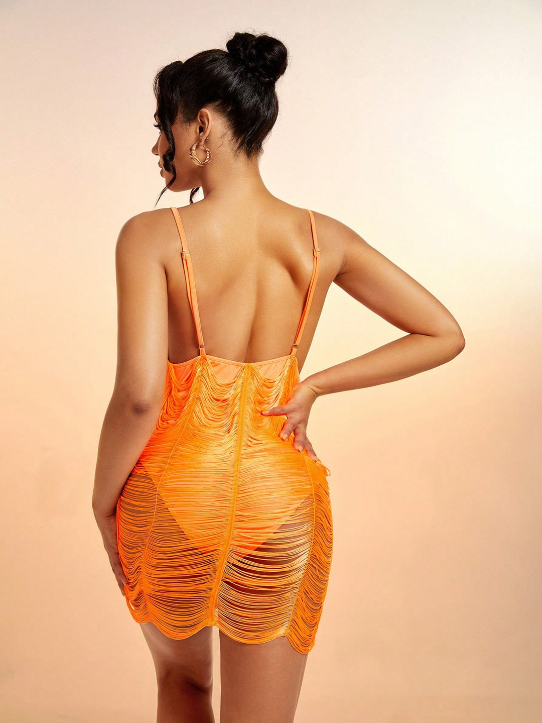 Rochie mini SHEIN, portocaliu