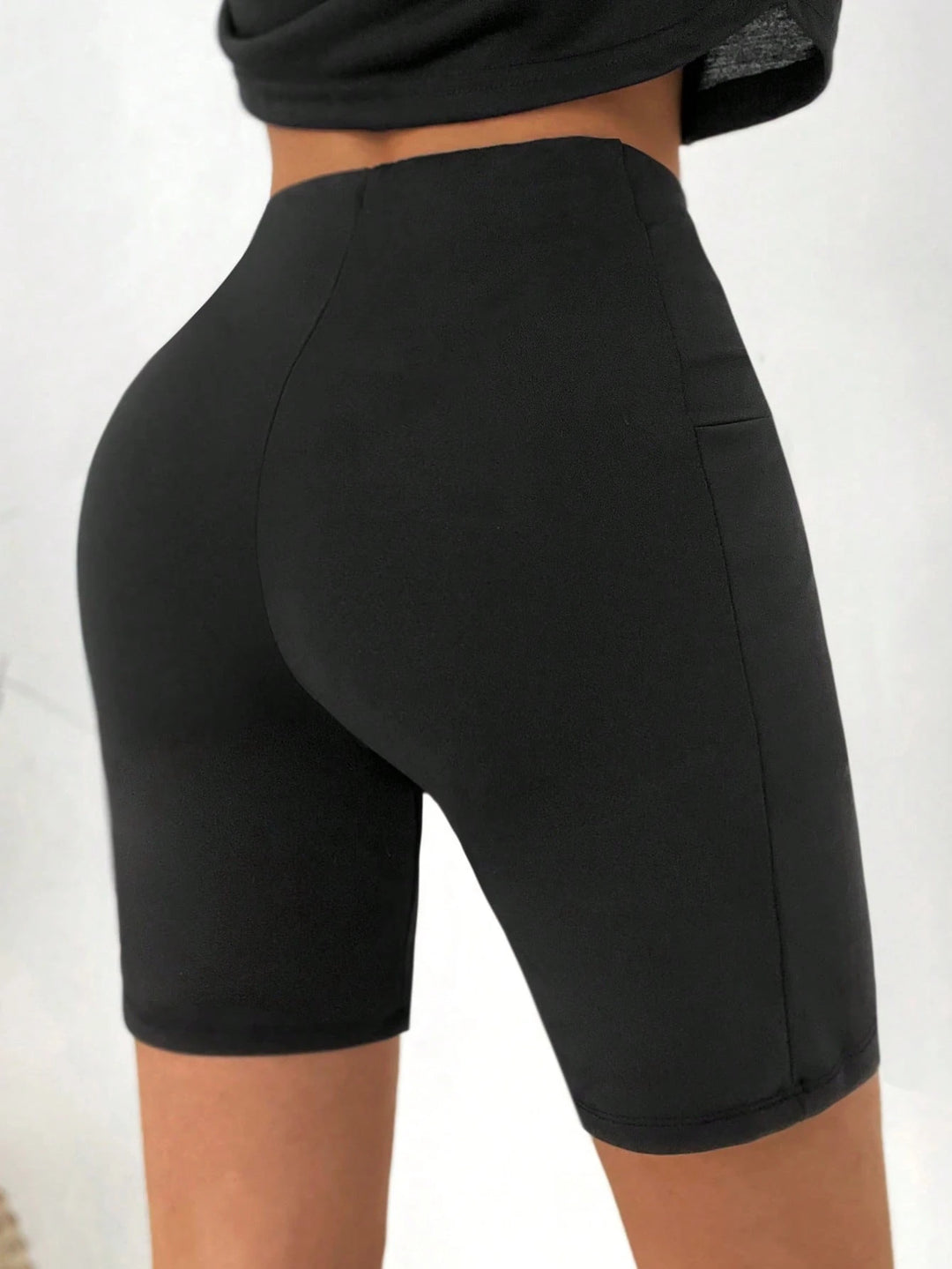 SHEIN rövid leggings, fekete