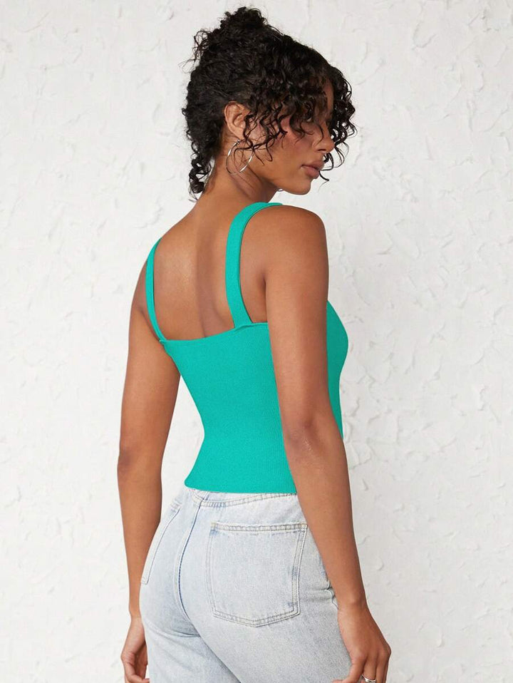 Top SHEIN, turcoaz