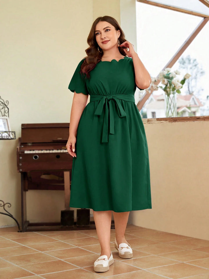 Rochie midi SHEIN, verde