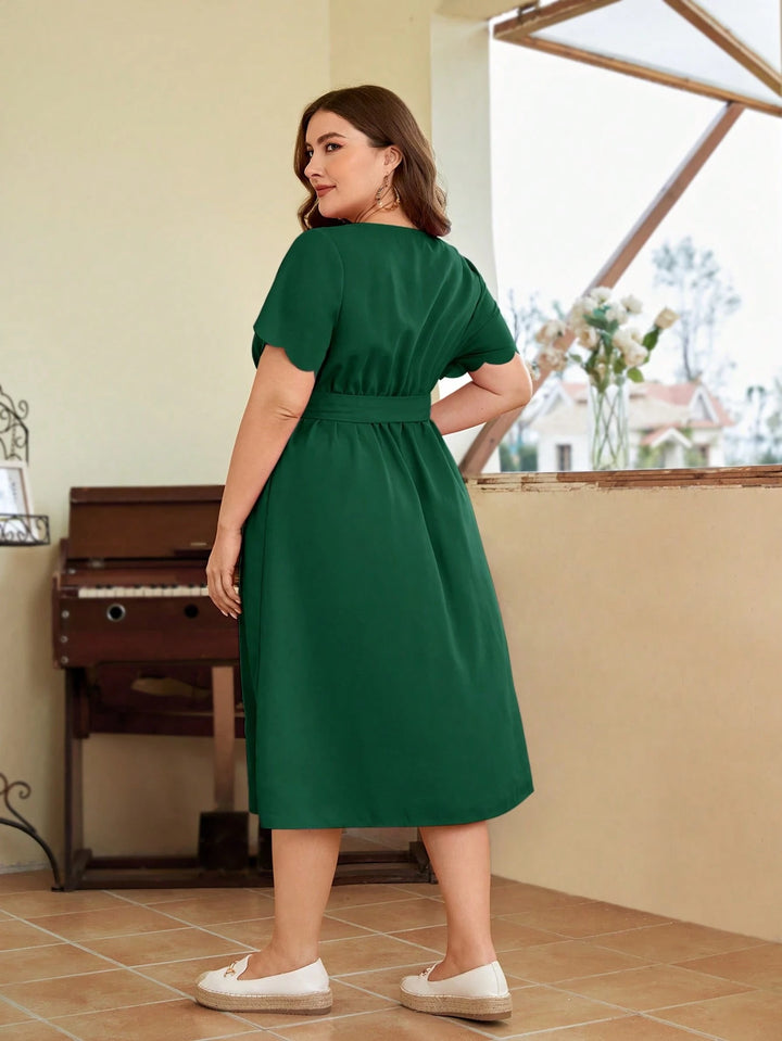 Rochie midi SHEIN, verde