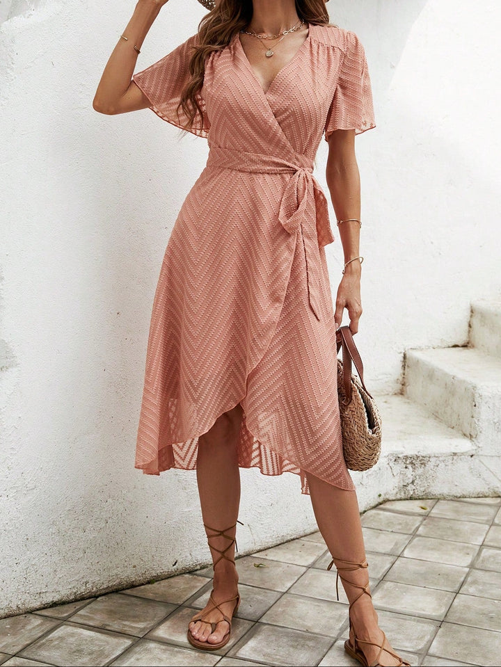SHEIN narancssárga midi ruha