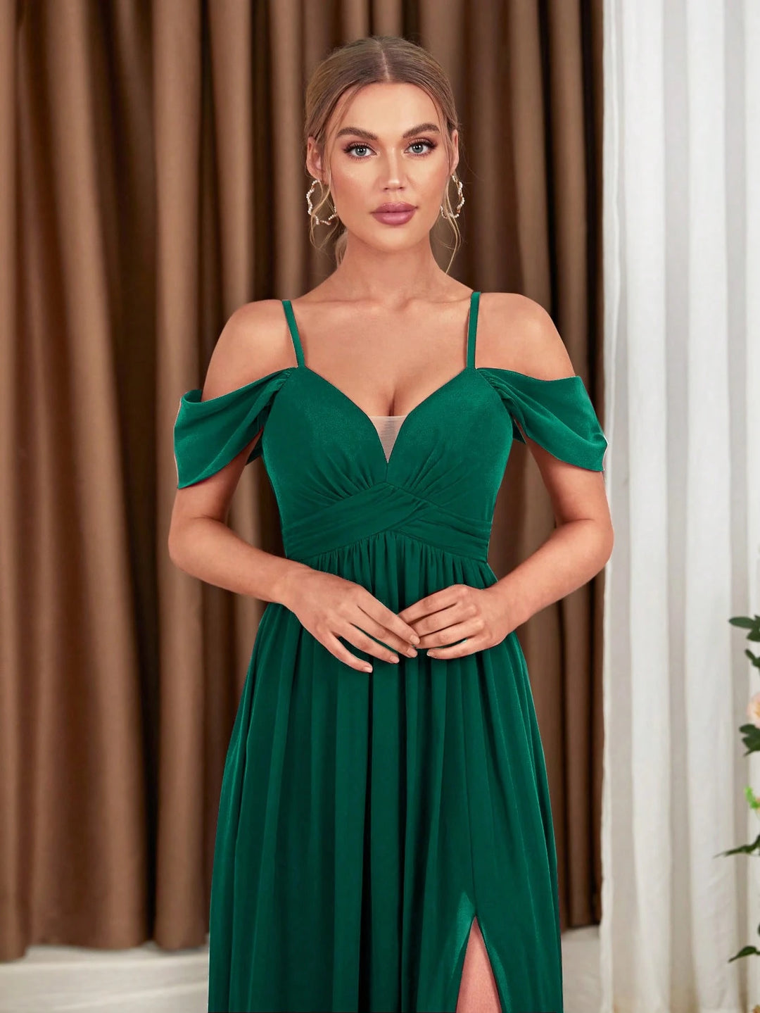 Rochie maxi SHEIN, verde