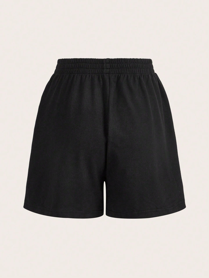 Pantaloni scurți SHEIN, negru