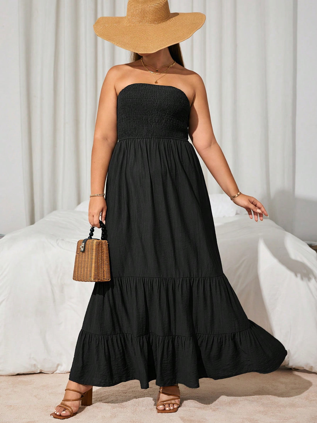Rochie midi SHEIN, negru