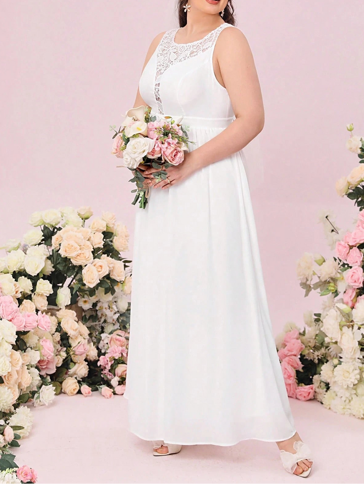 Rochie de ocazie și bridal SHEIN, alb