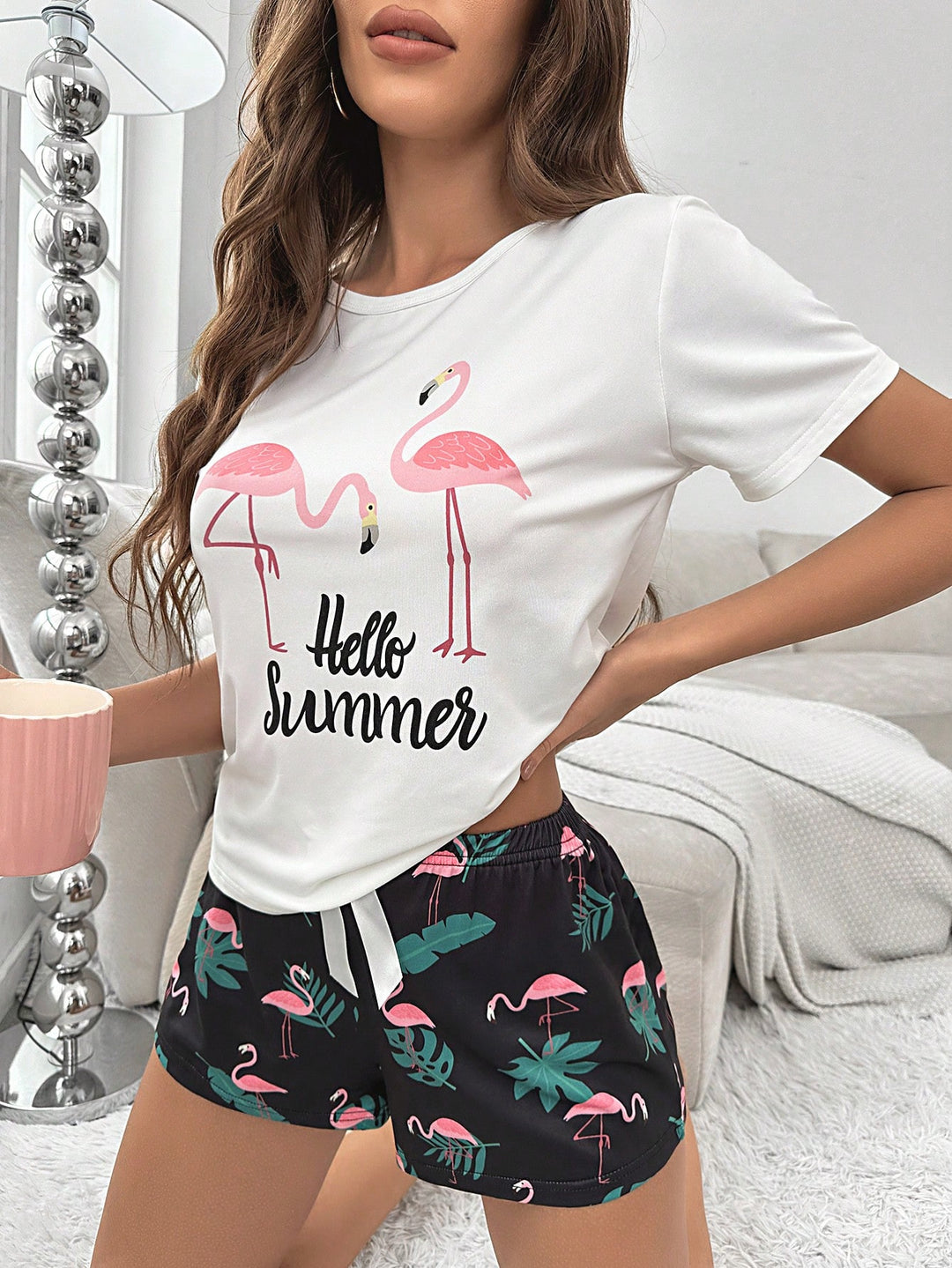 Compleu pijamale SHEIN, mix culori