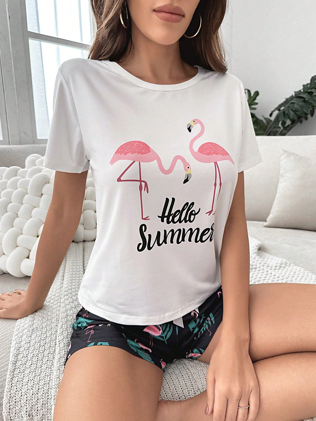 Compleu pijamale SHEIN, mix culori