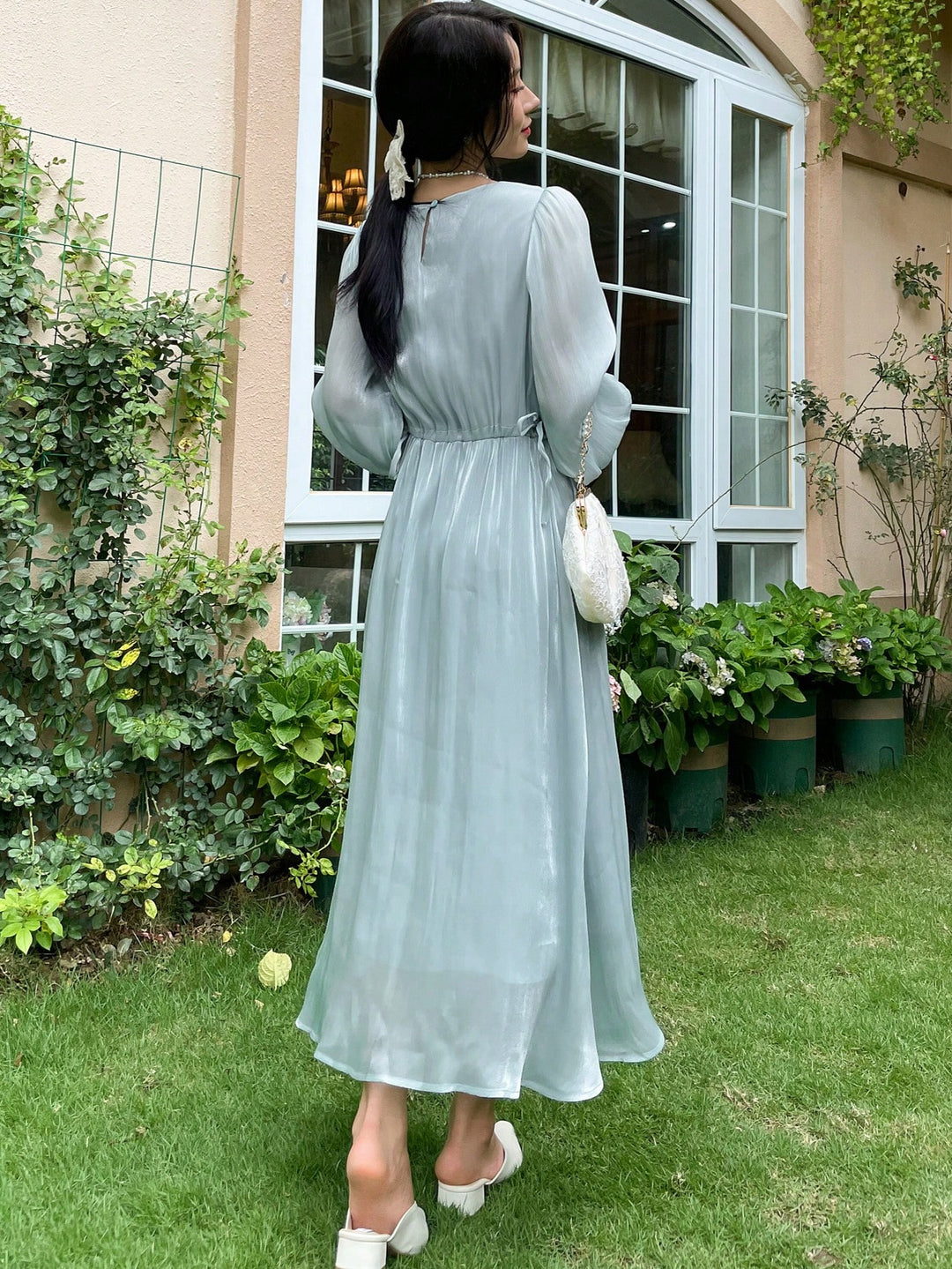 Rochie maxi SHEIN, albastru