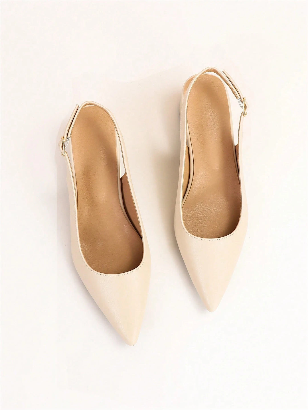 Pantofi cu toc SHEIN, crem