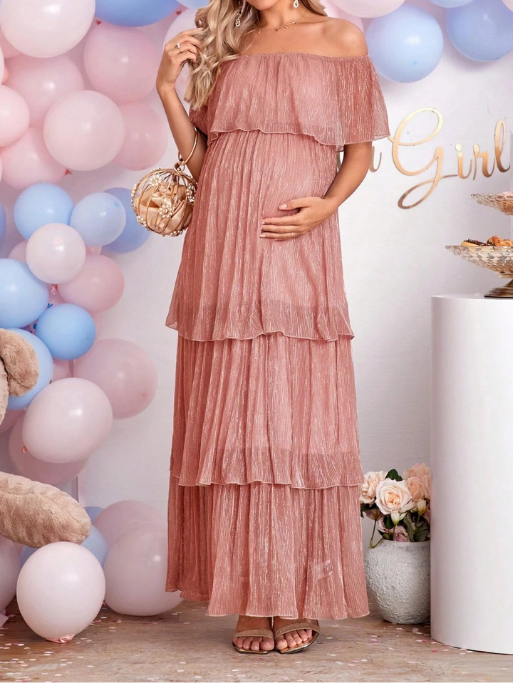 Rochie maxi SHEIN, roz