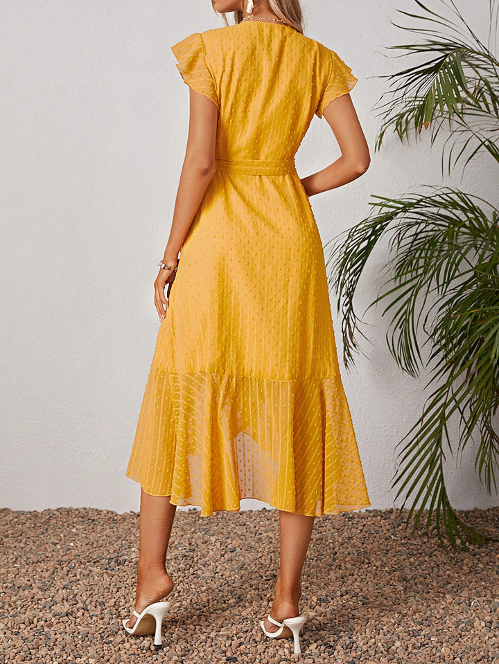 Rochie midi SHEIN, galben