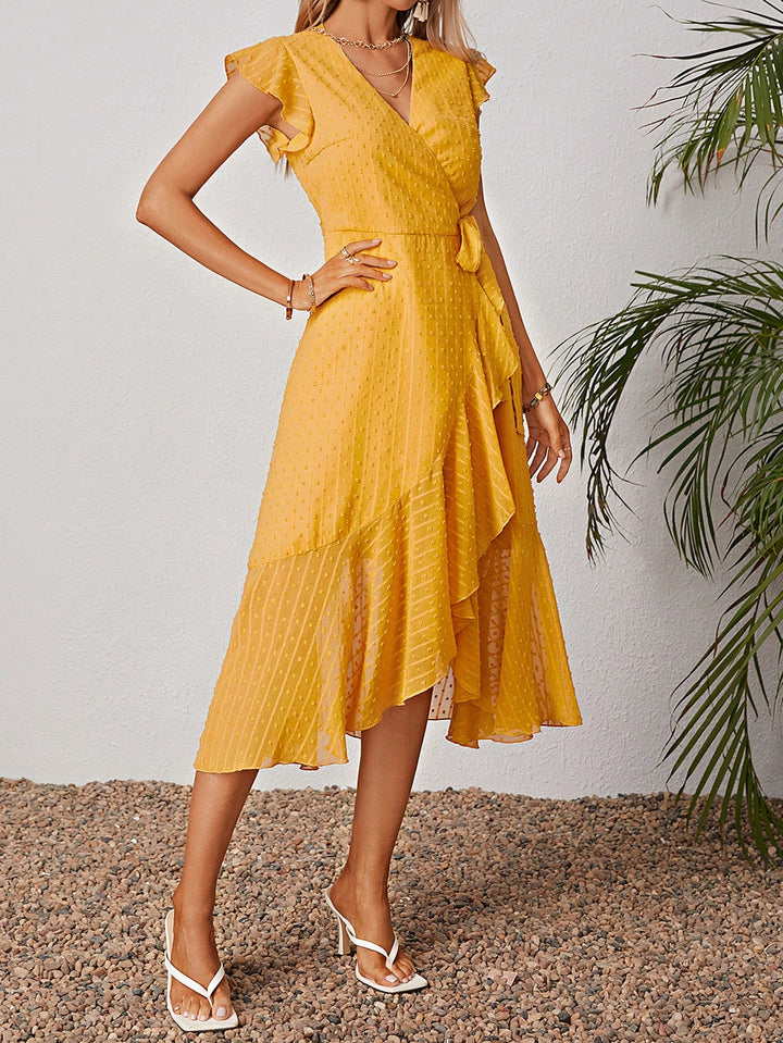 Rochie midi SHEIN, galben