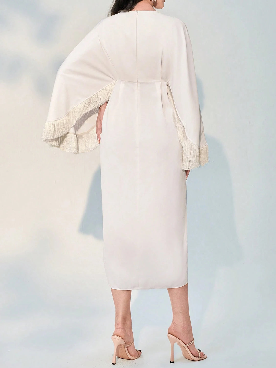 Rochie maxi SHEIN, crem