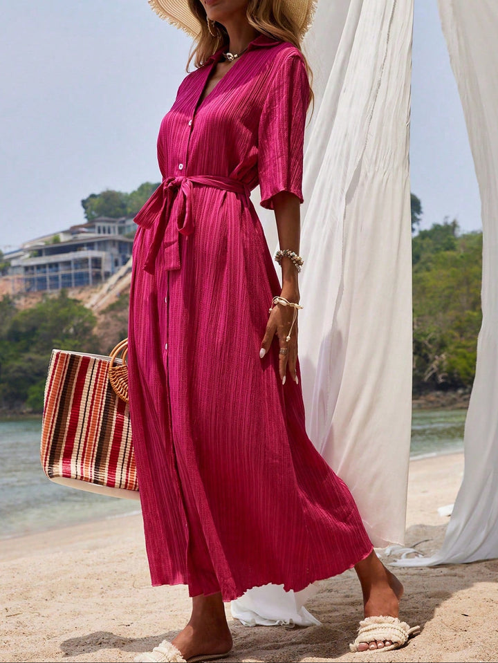 Rochie maxi SHEIN, roz