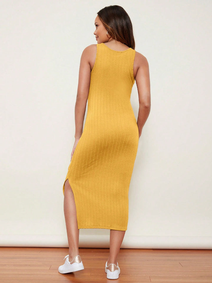 Rochie midi SHEIN, galben