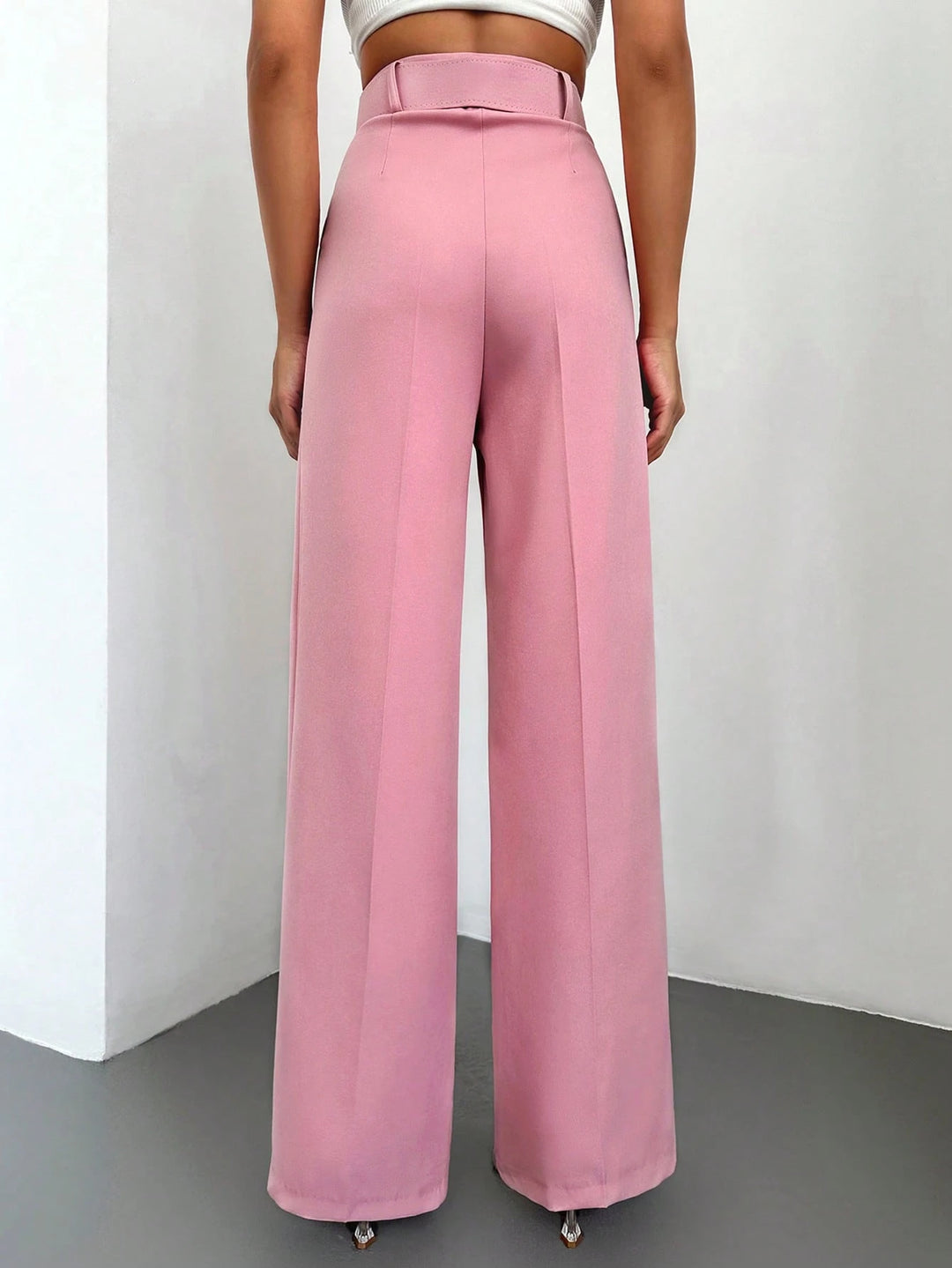 Pantaloni SHEIN, roz