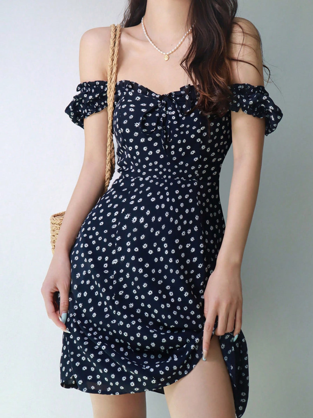 Rochie scurtă SHEIN, albastru