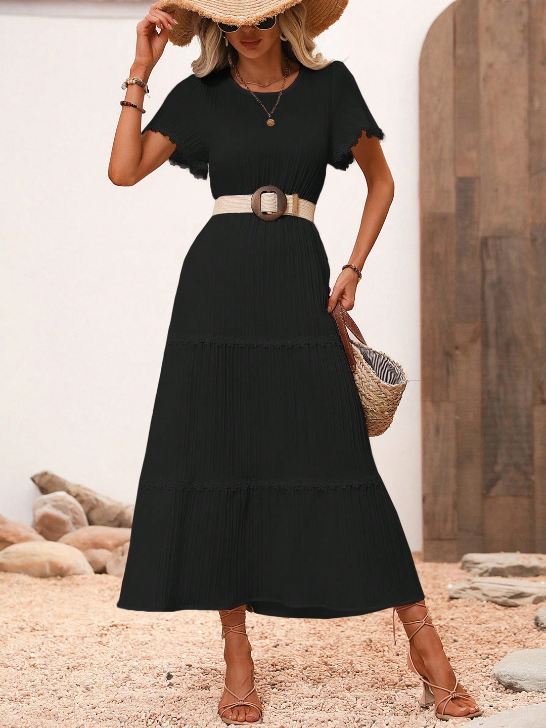 Rochie maxi SHEIN, negru