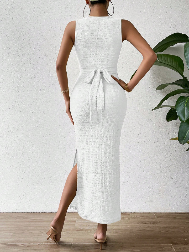 Rochie maxi SHEIN, alb