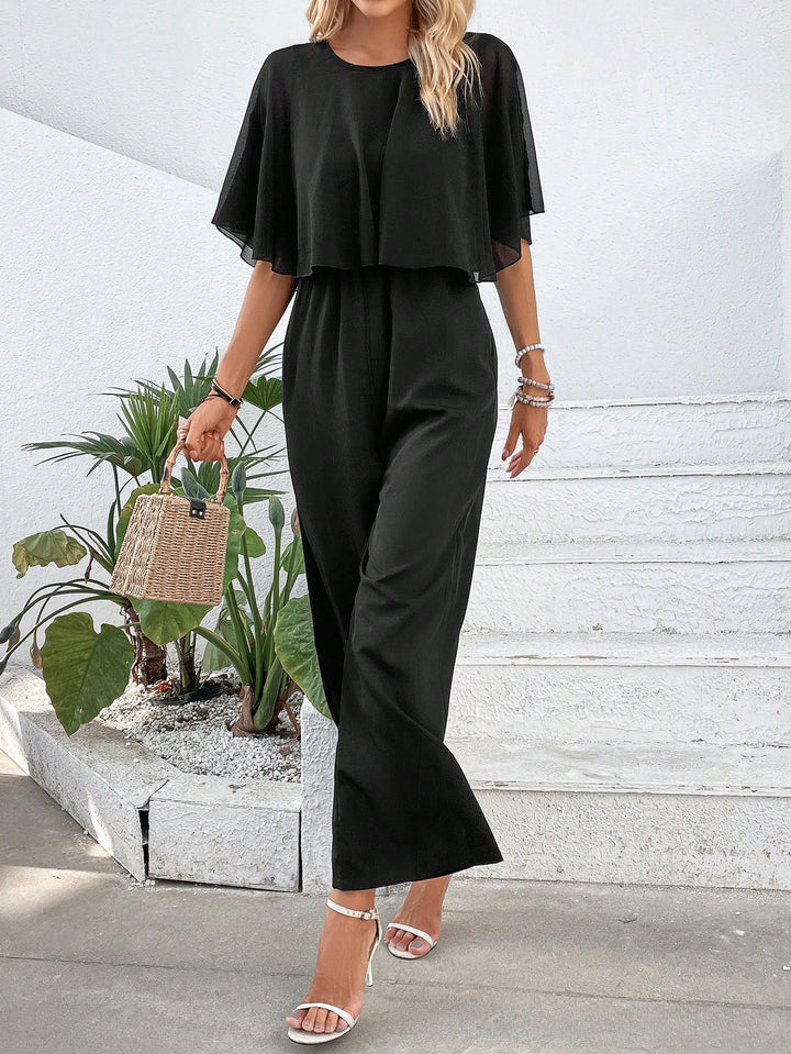 SHEIN hosszú overall, fekete