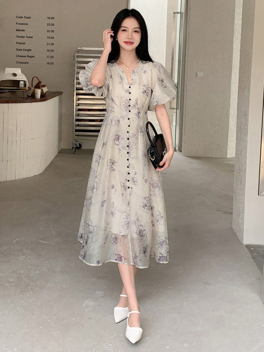 Rochie maxi SHEIN, bej