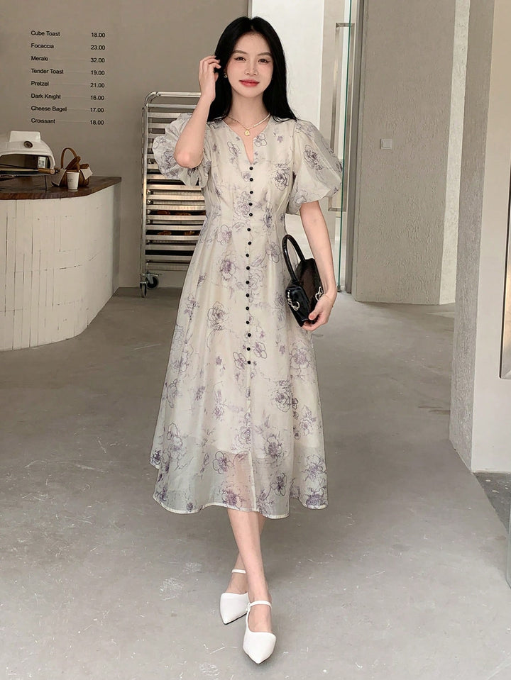 Rochie maxi SHEIN, bej