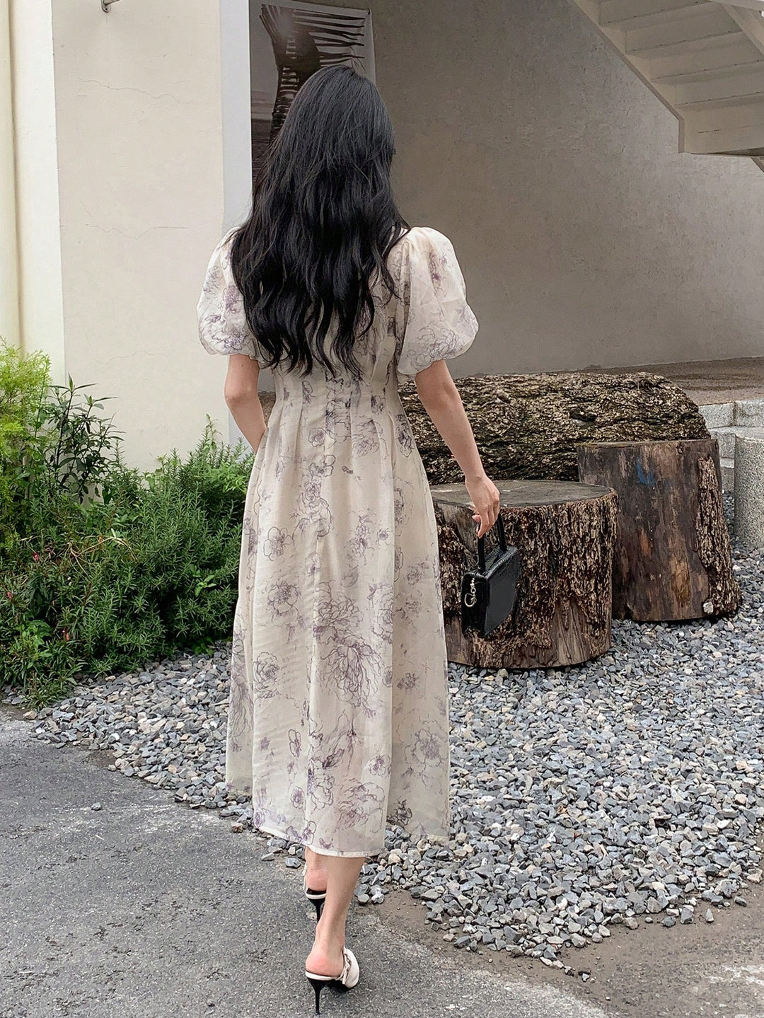 Rochie maxi SHEIN, bej