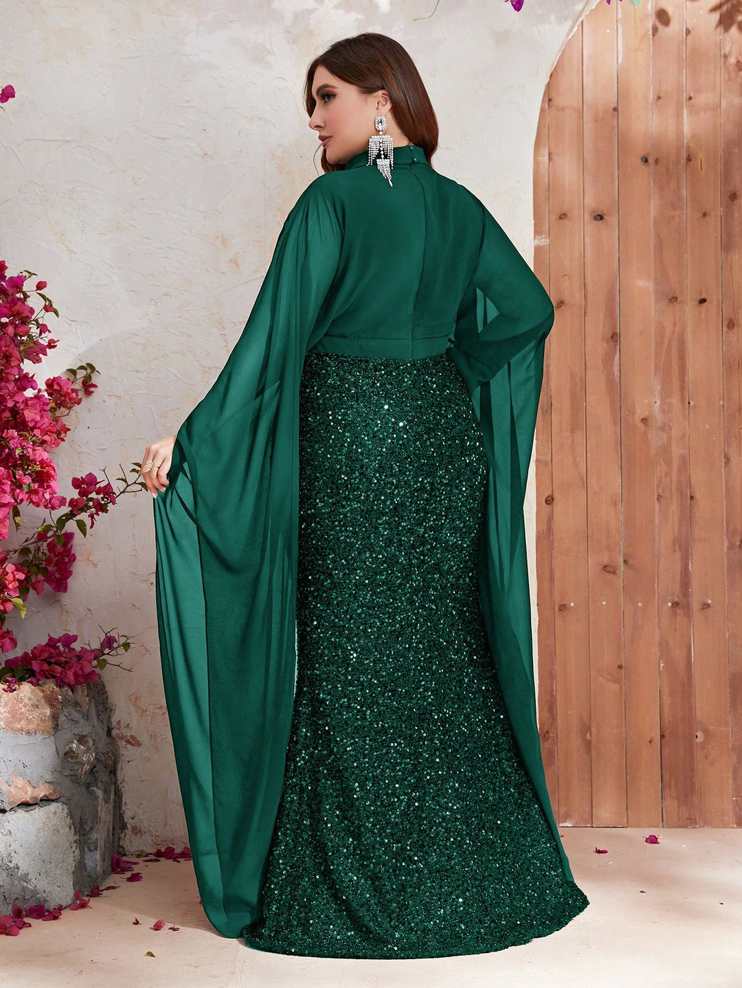 Rochie de ocazie SHEIN, verde