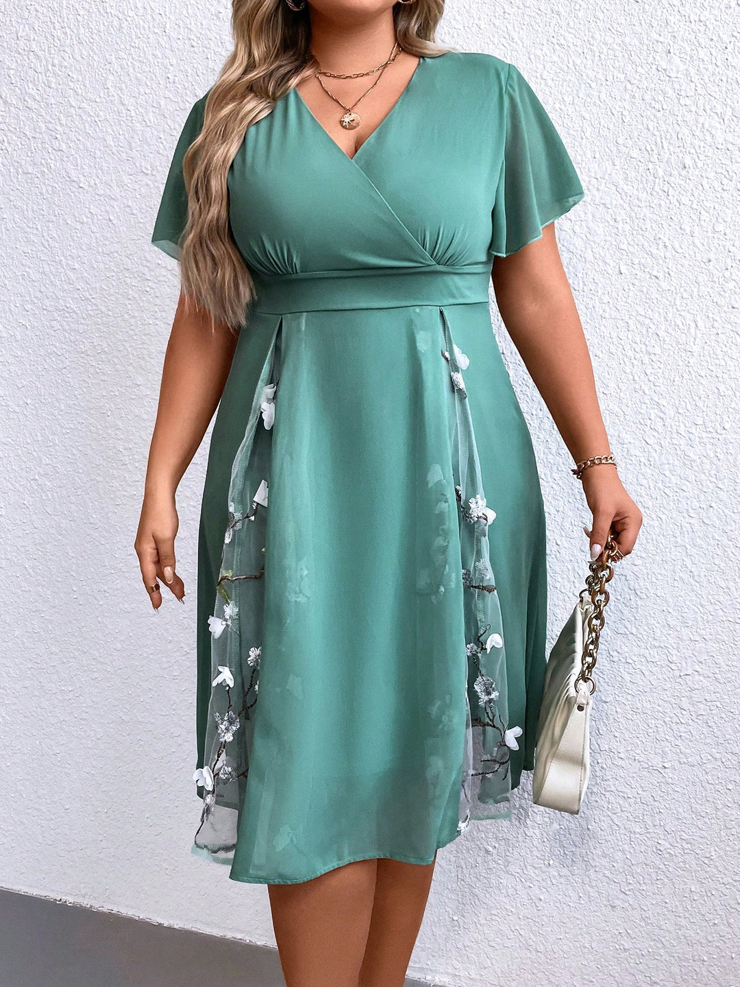 Rochie mini SHEIN, verde