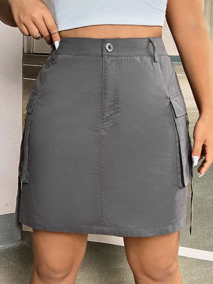 SHEIN miniszoknya, szürke