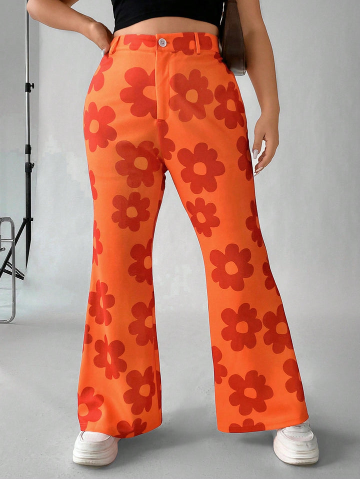 Pantaloni SHEIN, portocaliu